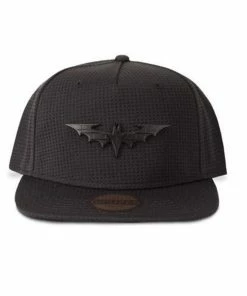 King Kerosin 35 Batman Snapback Cap - Black Metal Logo