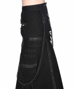 Black Pistol Kilt - Short Kilt Denim 6 Black Pistol Kilt - Short Kilt Denim -King Kerosin black pistol kilt short kilt denim 13