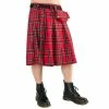 Black Pistol Kilt - Short Kilt Tartan Red -King Kerosin black pistol kilt short kilt tartan red