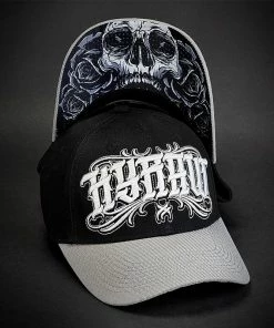 Hyraw Baseball Cap - Light Grey Curved Brim