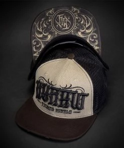 Hyraw Snapback Cap - Basic Brown Flat Brim