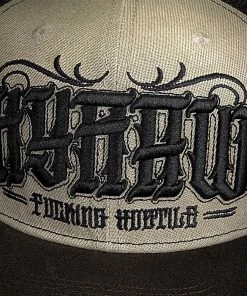 Hyraw Snapback Cap - Basic Brown Flat Brim -King Kerosin hyraw snapback cap basic brown flat brim 13