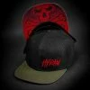Hyraw Snapback Cap - Khaki Red Flat Brim -King Kerosin hyraw snapback cap khaki red flat brim 1