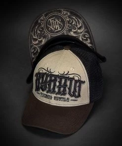 Hyraw Trucker Cap - Basic Brown Curved Brim