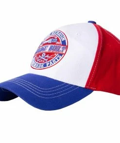 King Kerosin Fitted Flex Cap - Garage Built Bue-Red