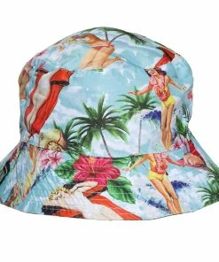 King Kerosin Reversible Bucket Hat - Vintage Summer -King Kerosin king kerosin reversible bucket hat vintage summer5