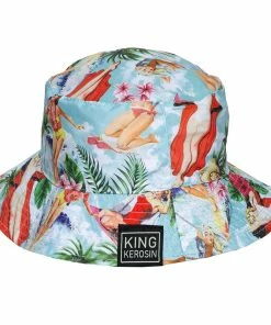 King Kerosin Reversible Bucket Hat - Vintage Summer -King Kerosin king kerosin reversible bucket hat vintage summer6
