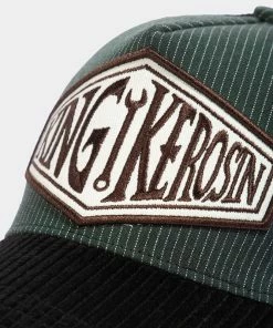 King Kerosin Trucker Cap - Black & Green -King Kerosin king kerosin trucker cap black green 15