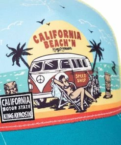 King Kerosin Trucker Cap - California Beachin' -King Kerosin king kerosin trucker cap california beachin 15