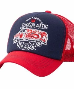 King Kerosin Trucker Cap - Fuck The Plastic Red