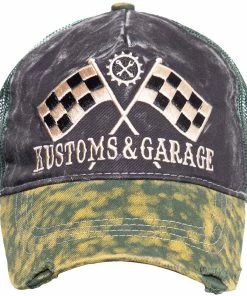King Kerosin Trucker Cap - Kustoms & Garage Green