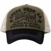 King Kerosin Trucker Cap - Speed Shop Olive -King Kerosin king kerosin trucker cap speed shop olive
