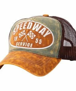 King Kerosin Trucker Cap - Speedway Green-Brown