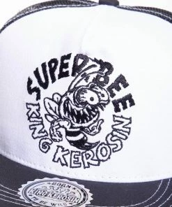 King Kerosin Trucker Cap - Super Bee Black-White -King Kerosin king kerosin trucker cap super bee black white2