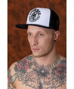 King Kerosin Trucker Cap - Super Bee Black-White -King Kerosin king kerosin trucker cap super bee black white4