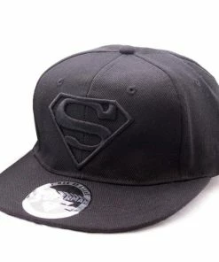 Superman Snapback Cap - Black Logo