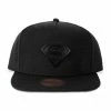 Superman Snapback Cap - Black Metal Logo -King Kerosin superman snapback cap black metal logo 1