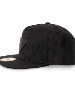 Superman Snapback Cap - Black Metal Logo -King Kerosin superman snapback cap black metal logo 15